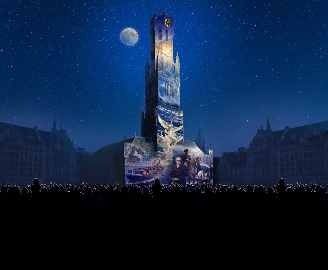 Het Belfort Vertelt (La Torre Civica come Narratrice), Markt, Bruges